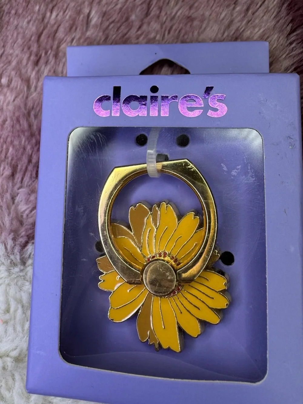 Claire's Purple Phone Ring Holder
